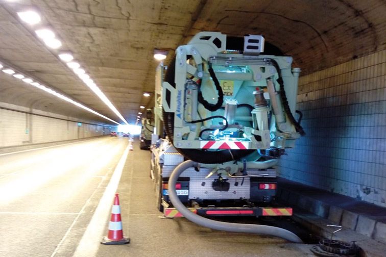 Saugbagger Mayen - Tunnelbau